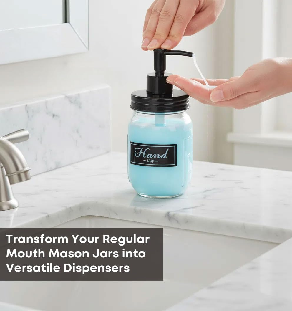 Amazon.com: Onsogi Regular Mouth Plastic Mason Jar Soap Dispenser